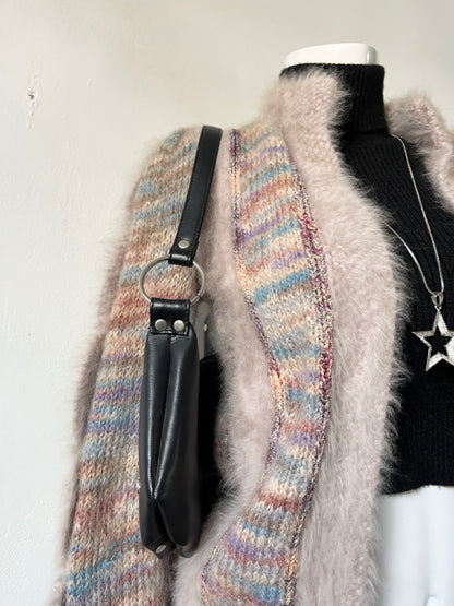 Wool knitted cardigan jacket