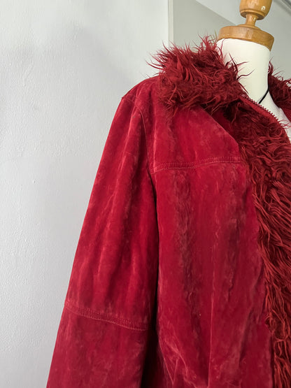 Burgundy penny lane jacket