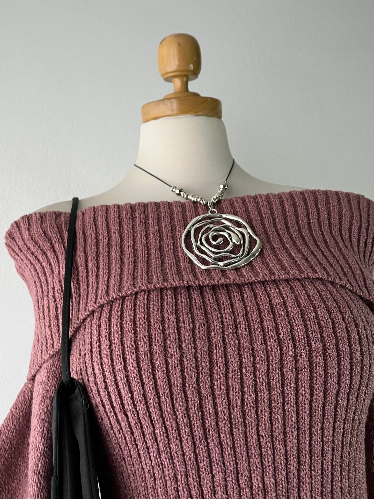 Off shoulder sweater