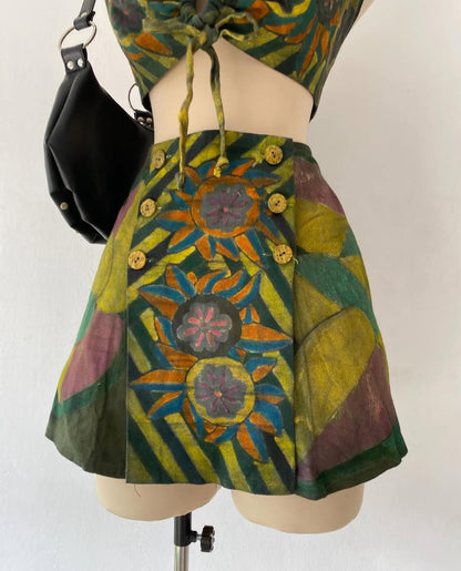 Hand-painted jean set-size M