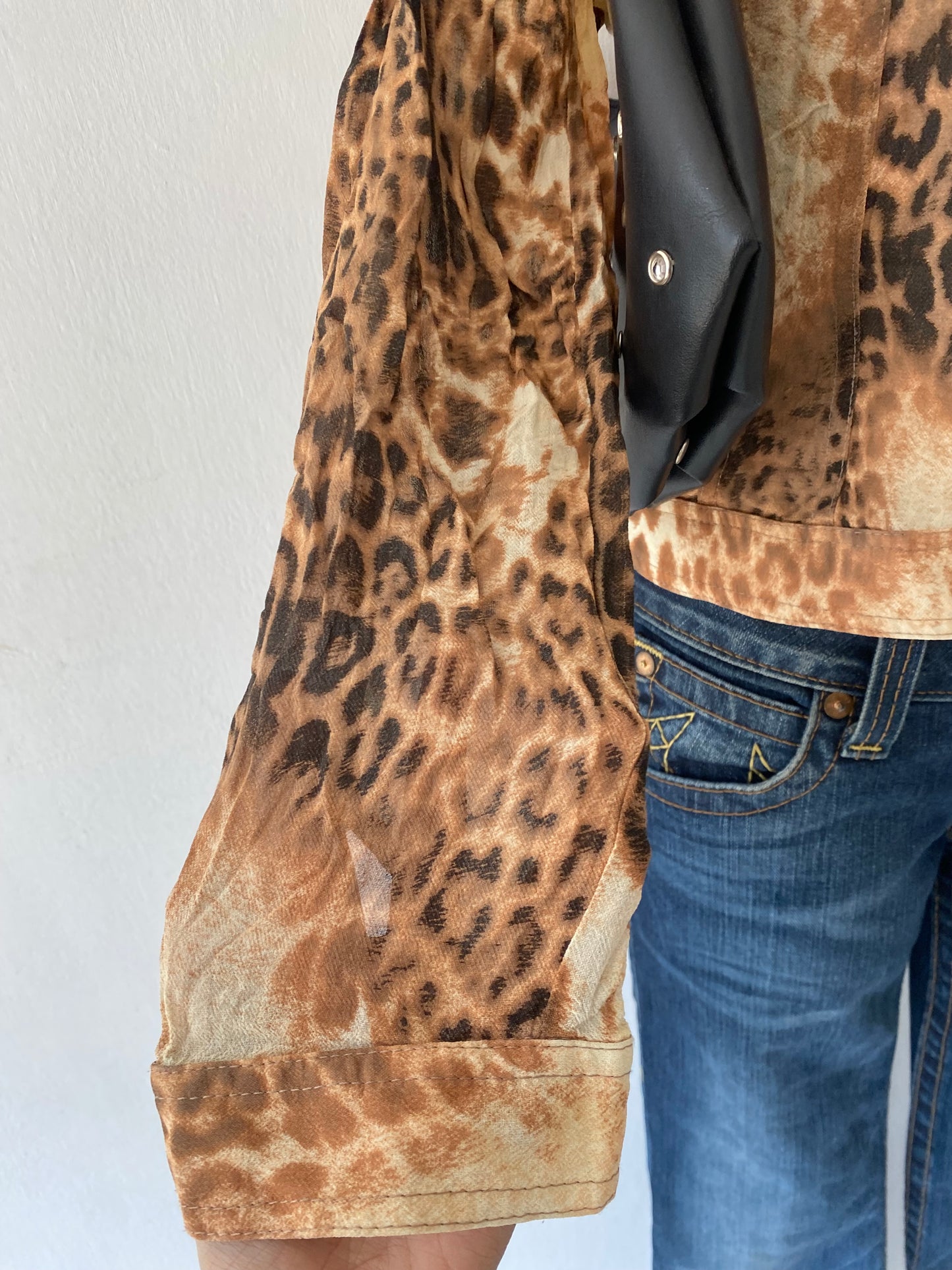 Cheetah print blouse