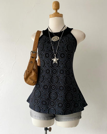 Black top with glitter~ Size S