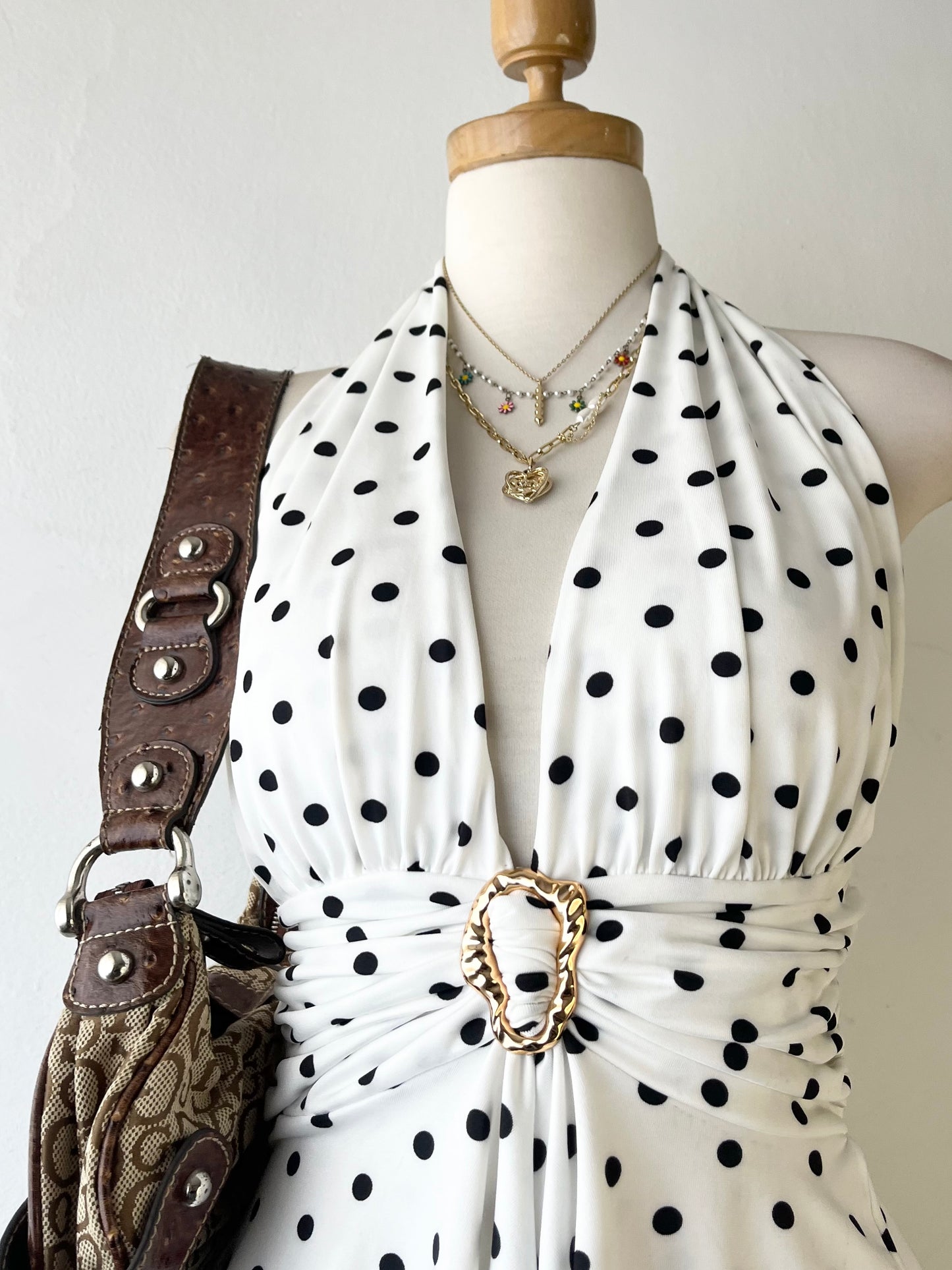 Halter top polka dots