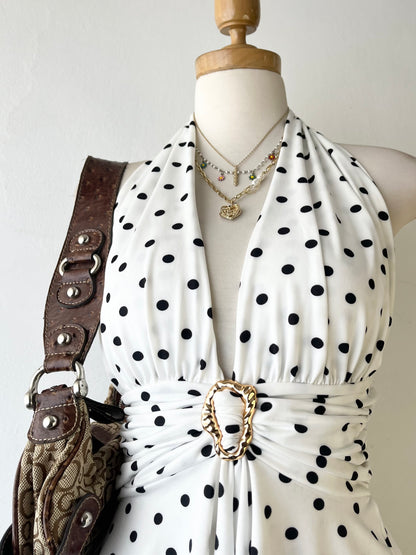 Halter top polka dots
