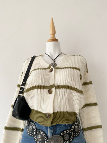 Wool waist cardigan