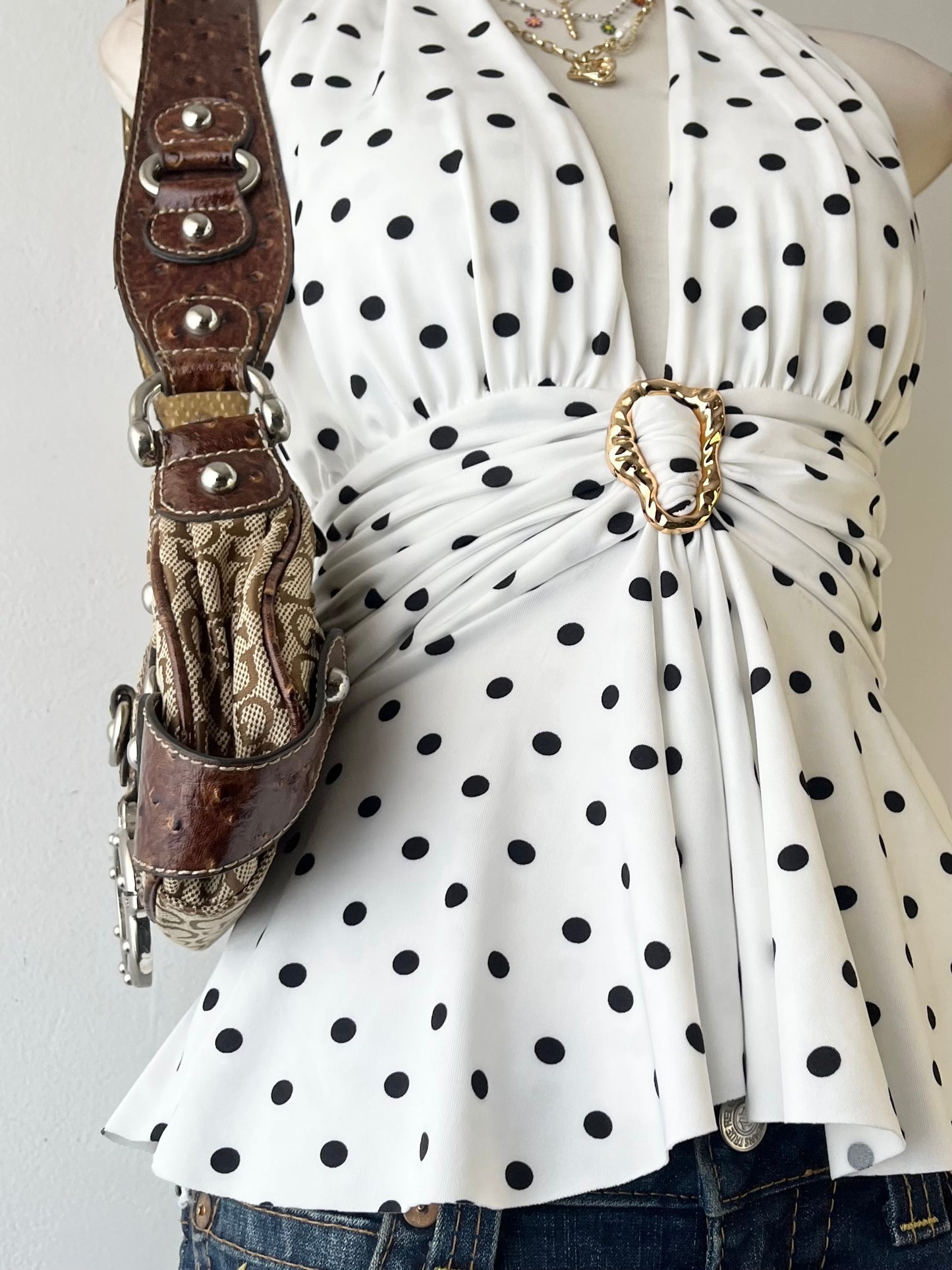 Halter top polka dots