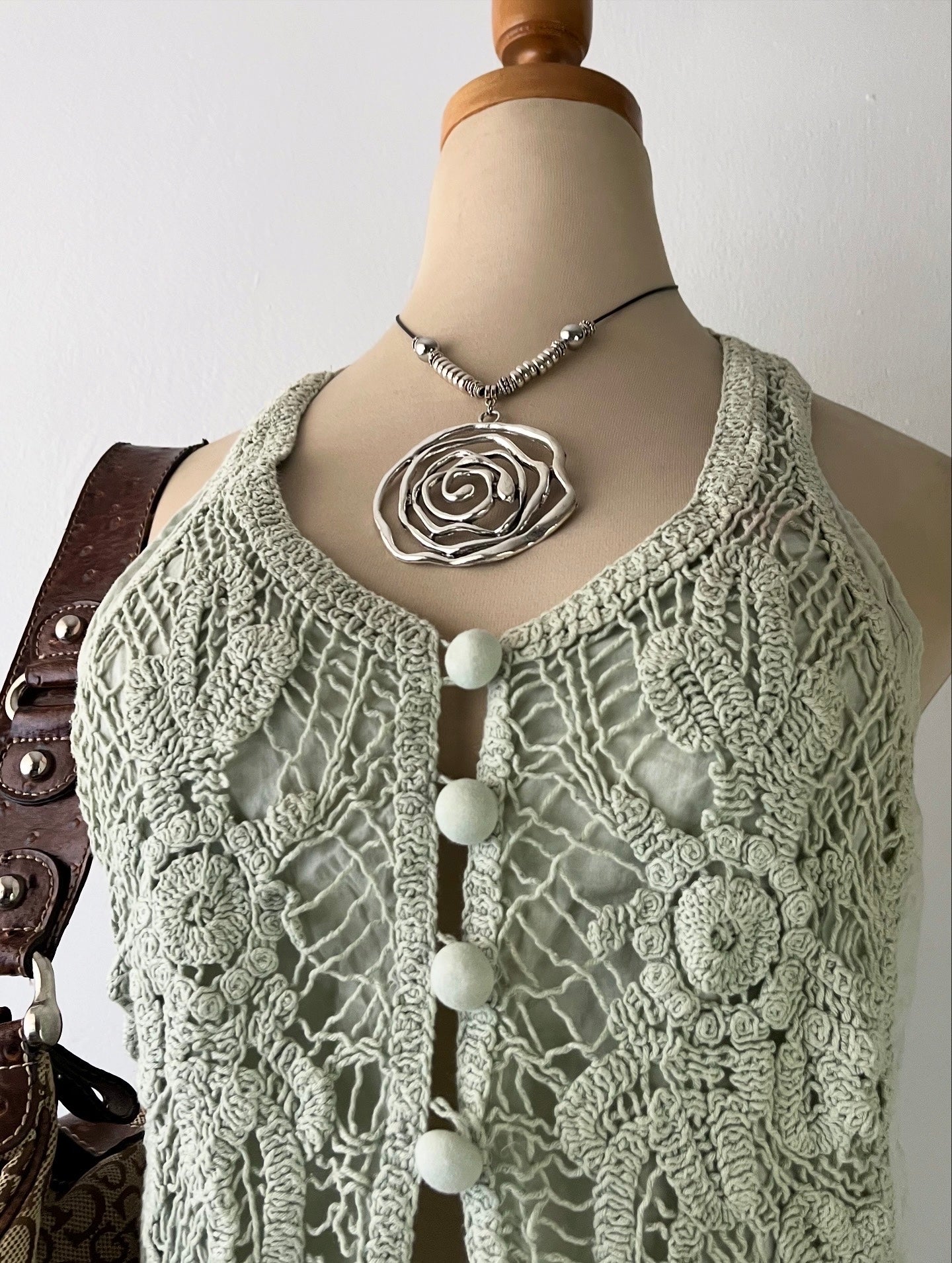 Knitted boho chic top