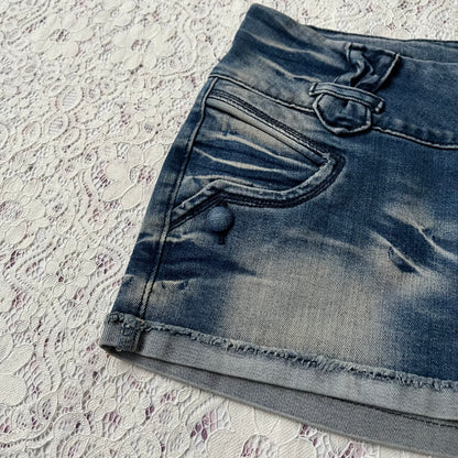 Jean mini skirt