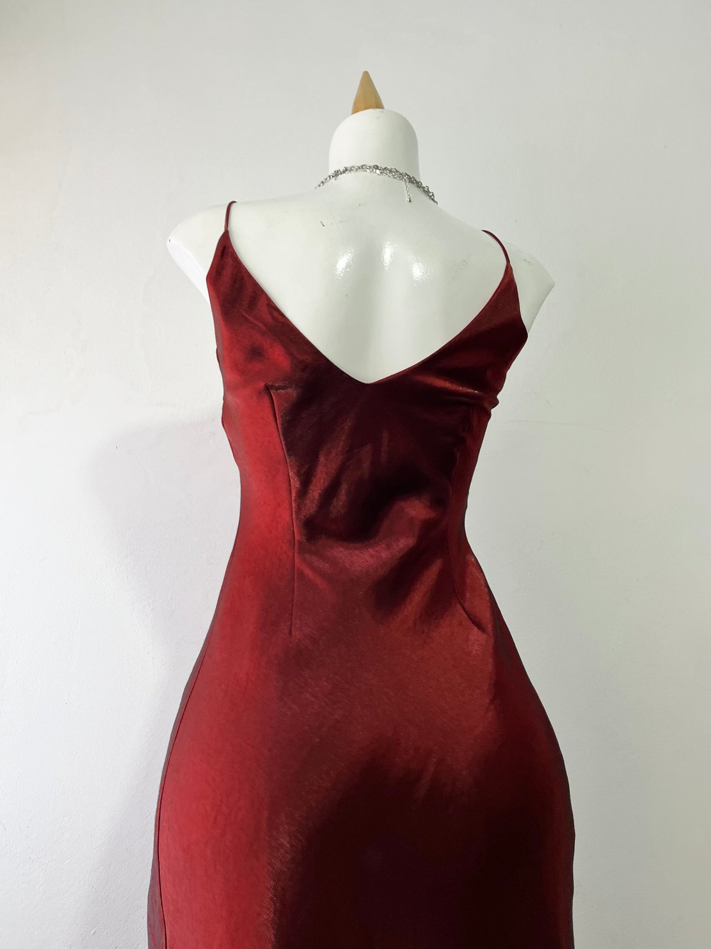 Iridescent burgundy dream dress
