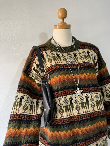 Oversized wool sweater