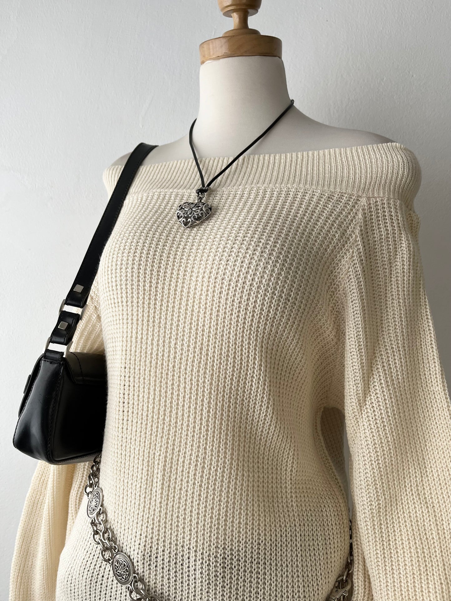 Off shoulder sweater