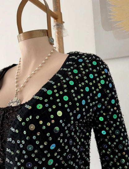 Sequined cardigan