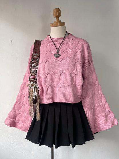 Sweater oversize a la cintura de mangas anchas