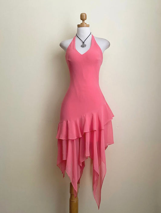 Coral pink fairy dress
