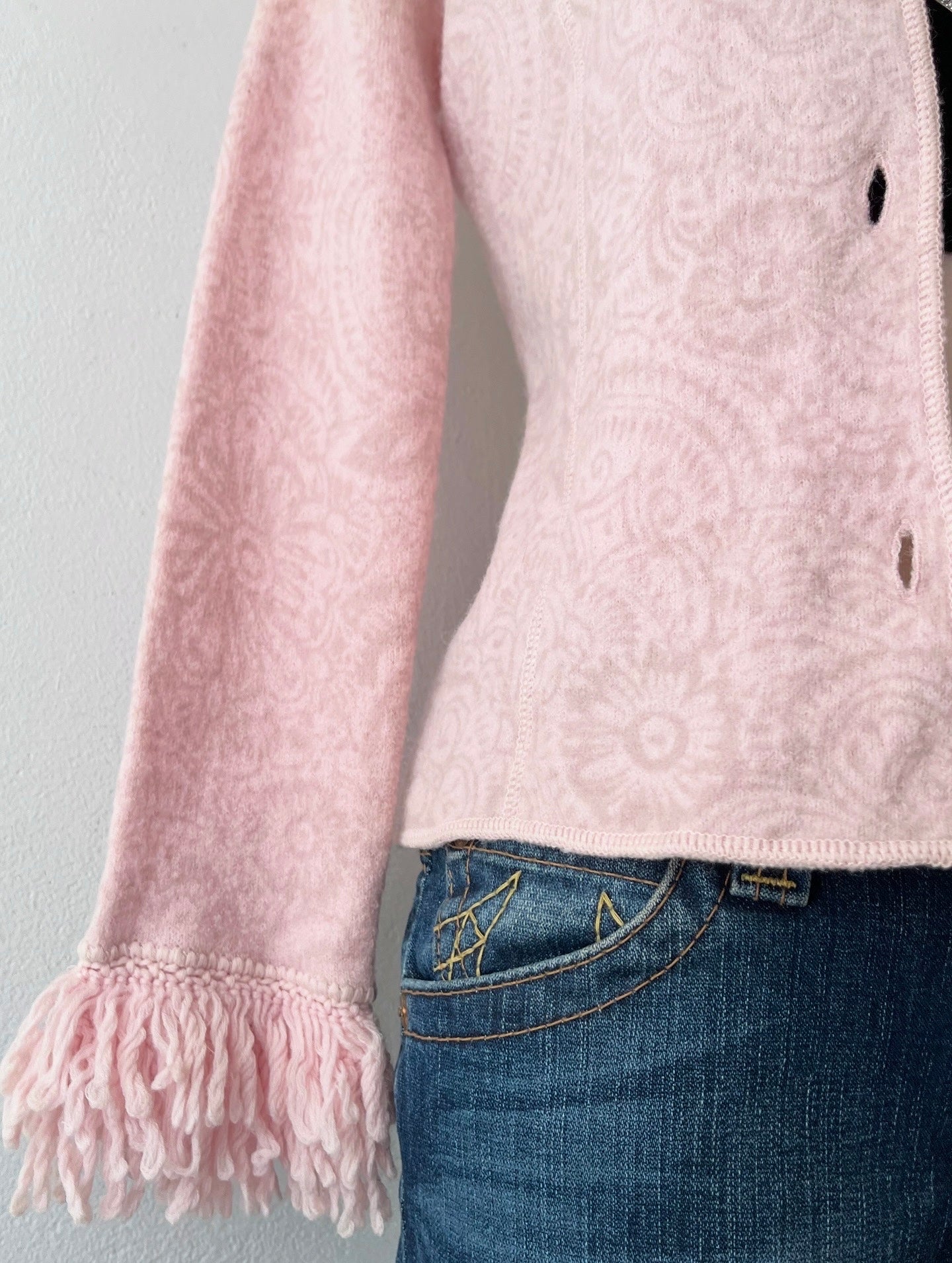 Coquette soft pink jacket