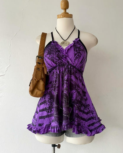 Grunge top with back tie