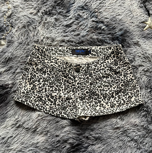 cheetah print y2k mini short