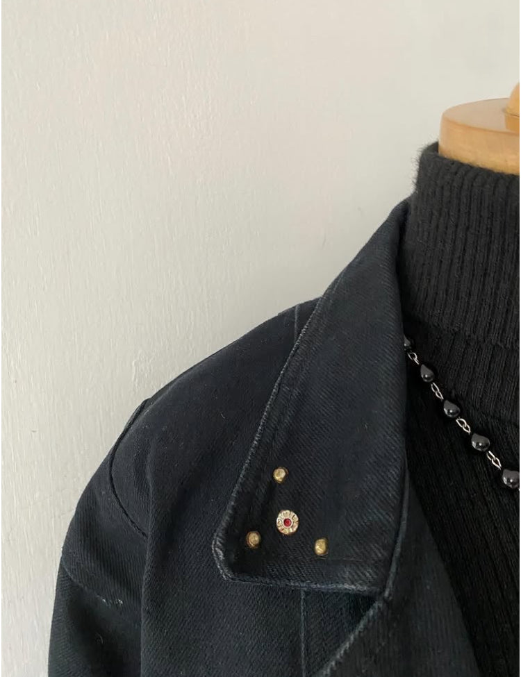 Biker jean jacket