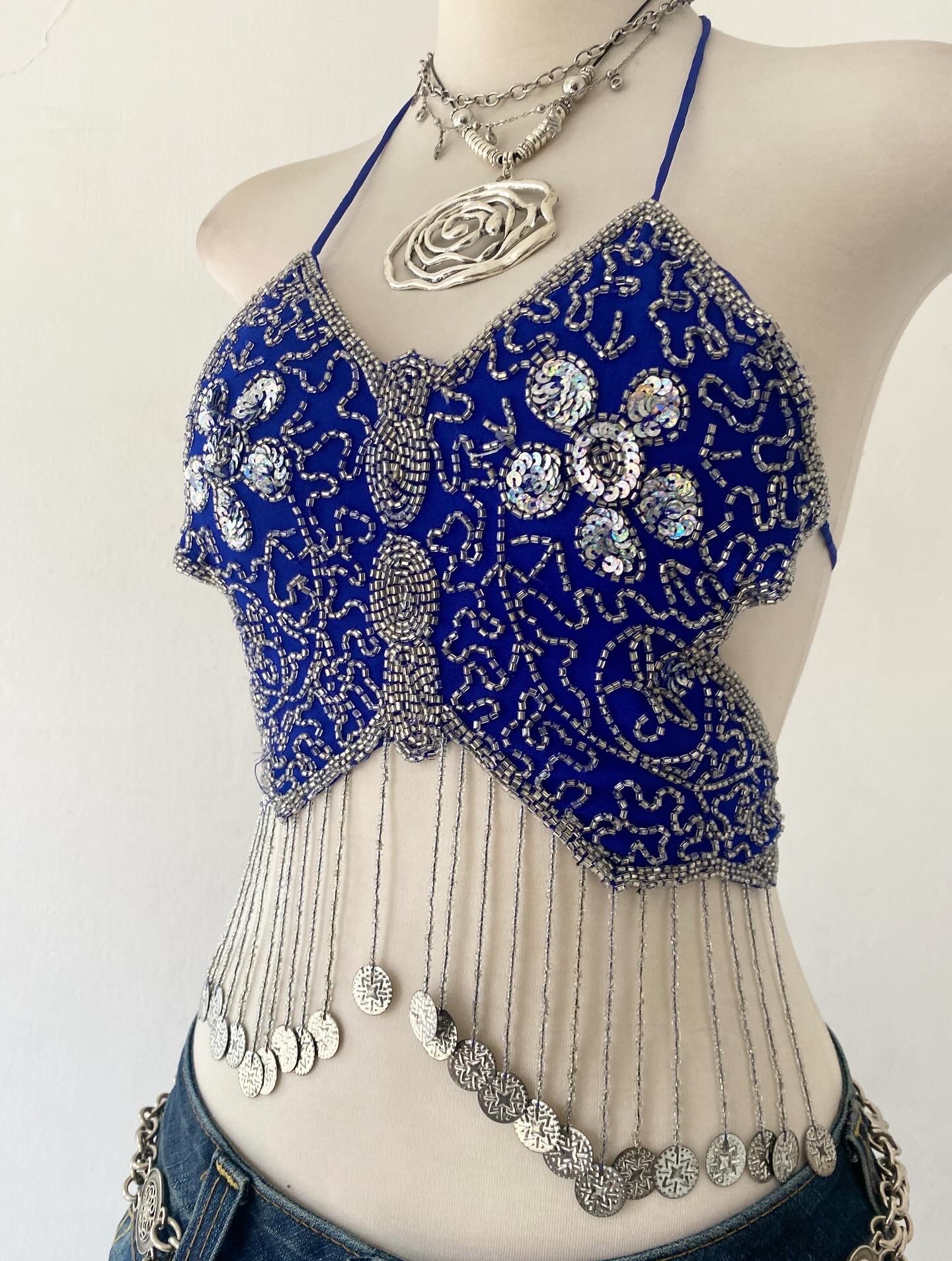 Butterfly embroidered top