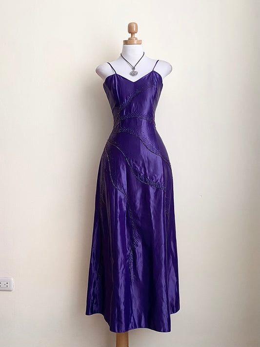 Purple corset dress
