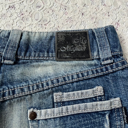 Jean mini skirt