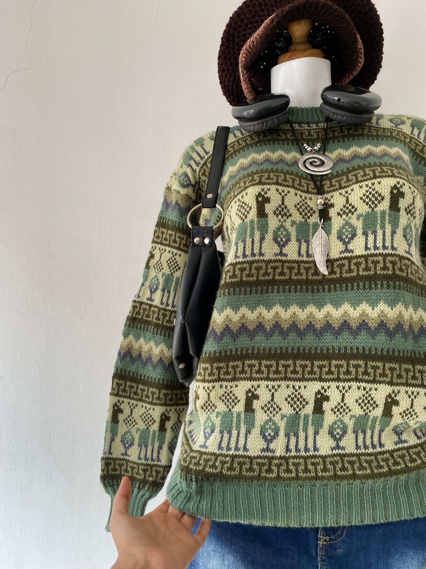 Oversized wool sweater