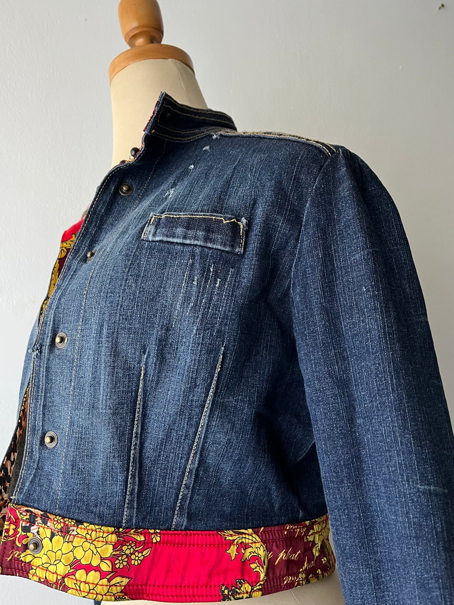 Baby Phat high-waisted jean jacket