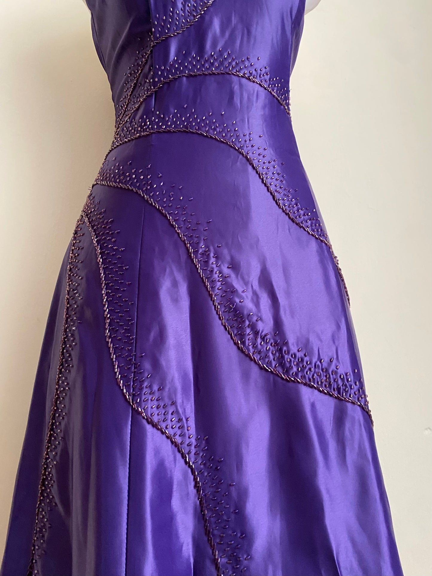 Purple corset dress