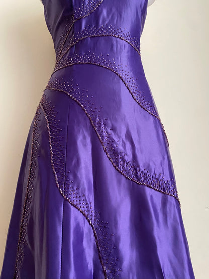 Purple corset dress