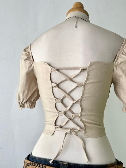 Beige corset top