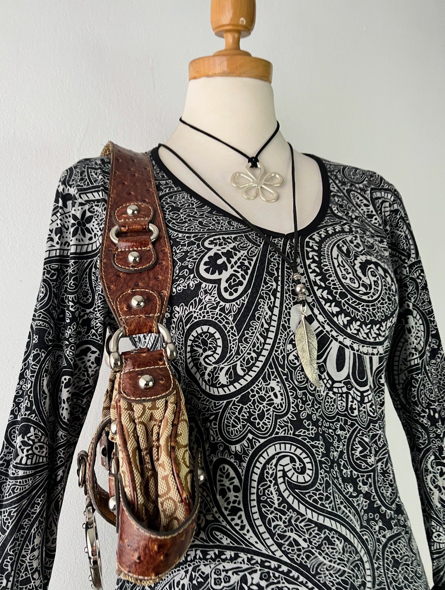 Boho chic flared sleeve top