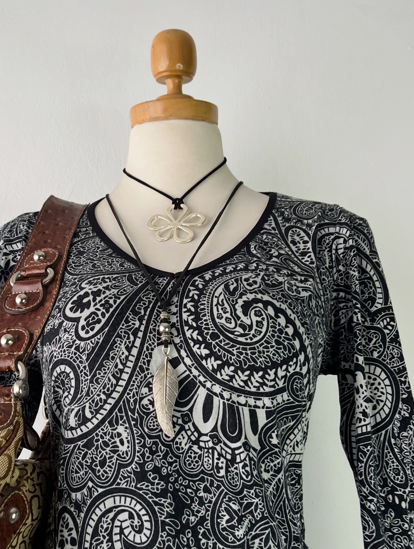 Boho chic flared sleeve top