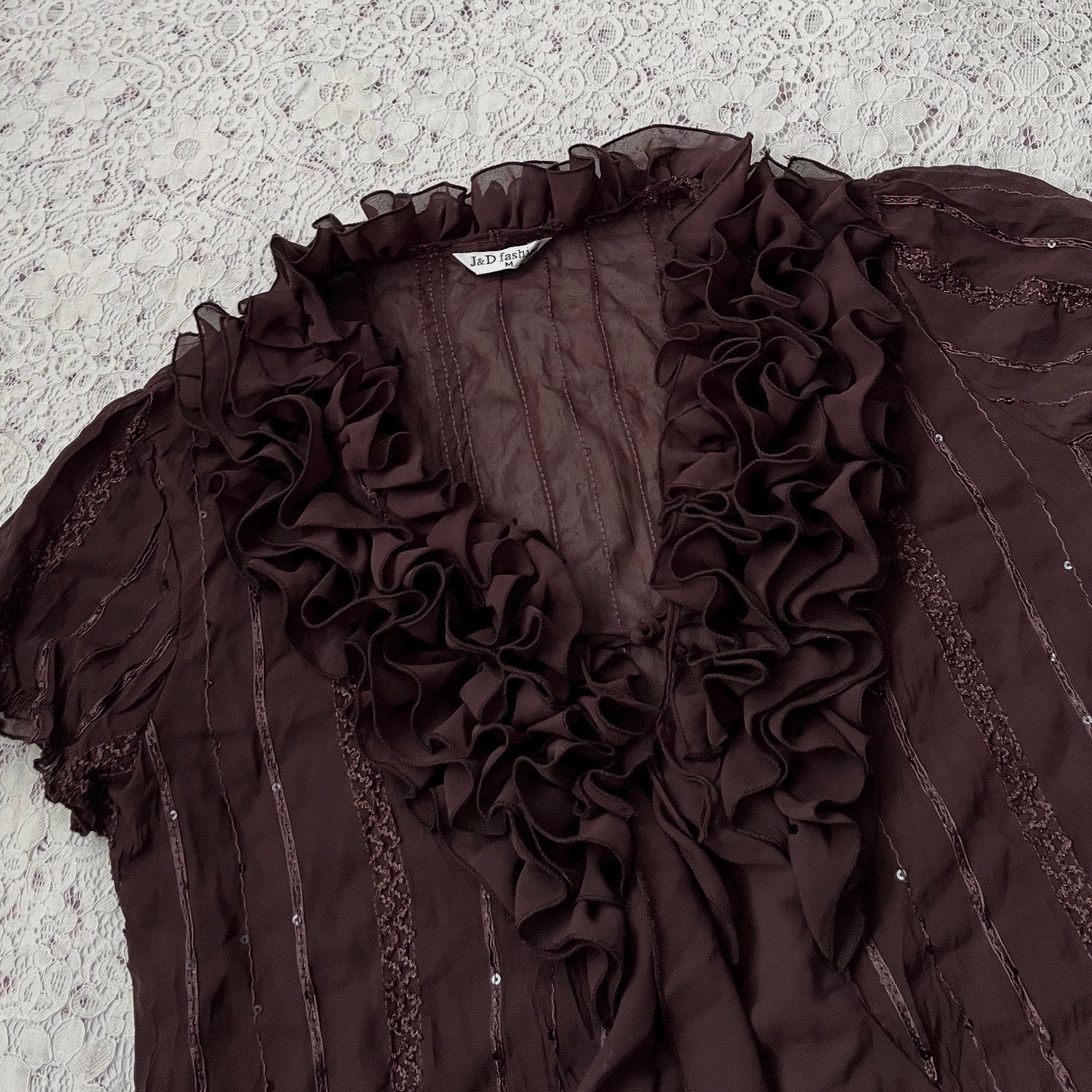 Adorable brown blouse