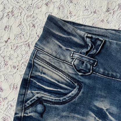 Jean mini skirt