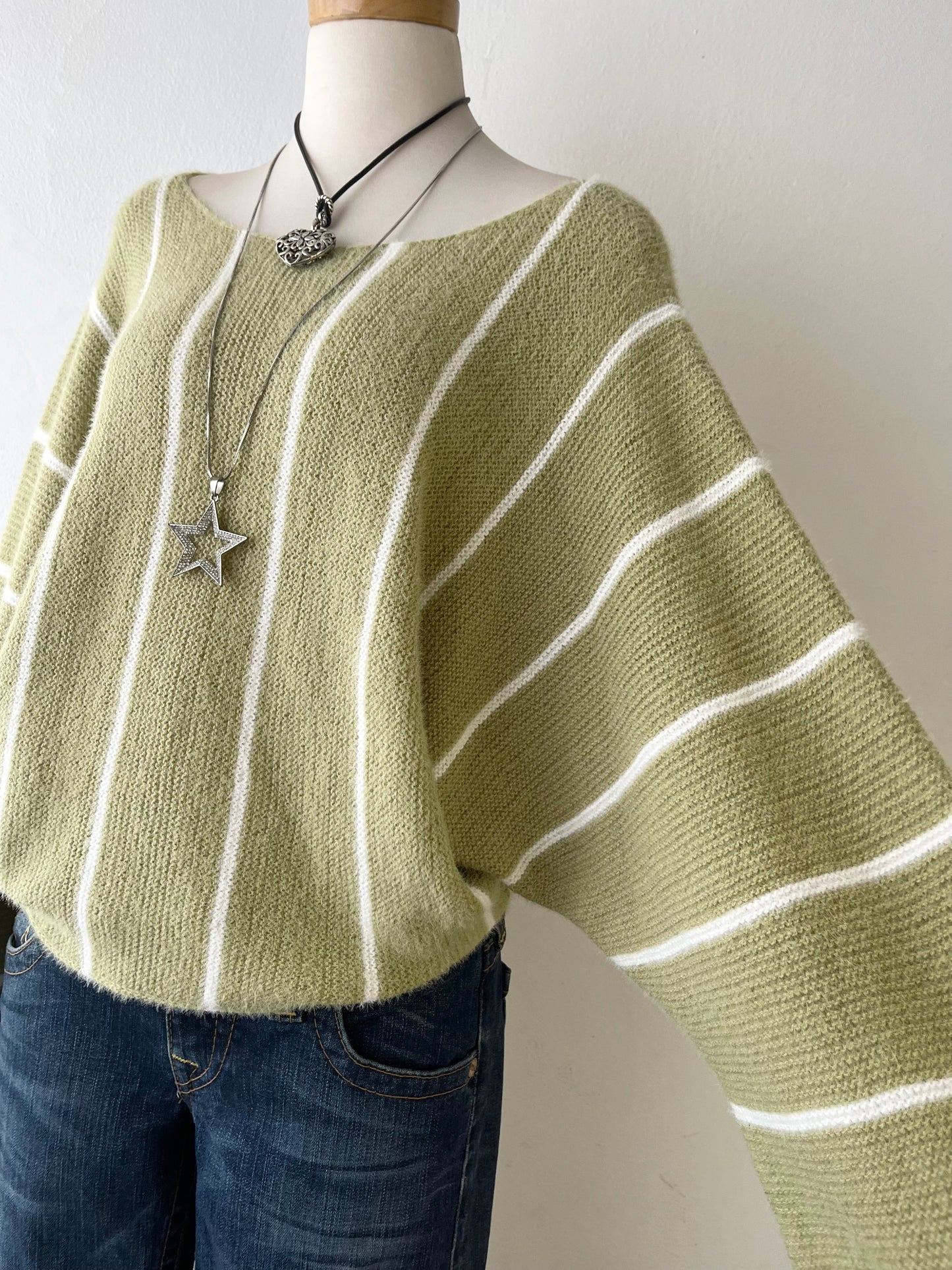 Oversized sweater with wide sleeves