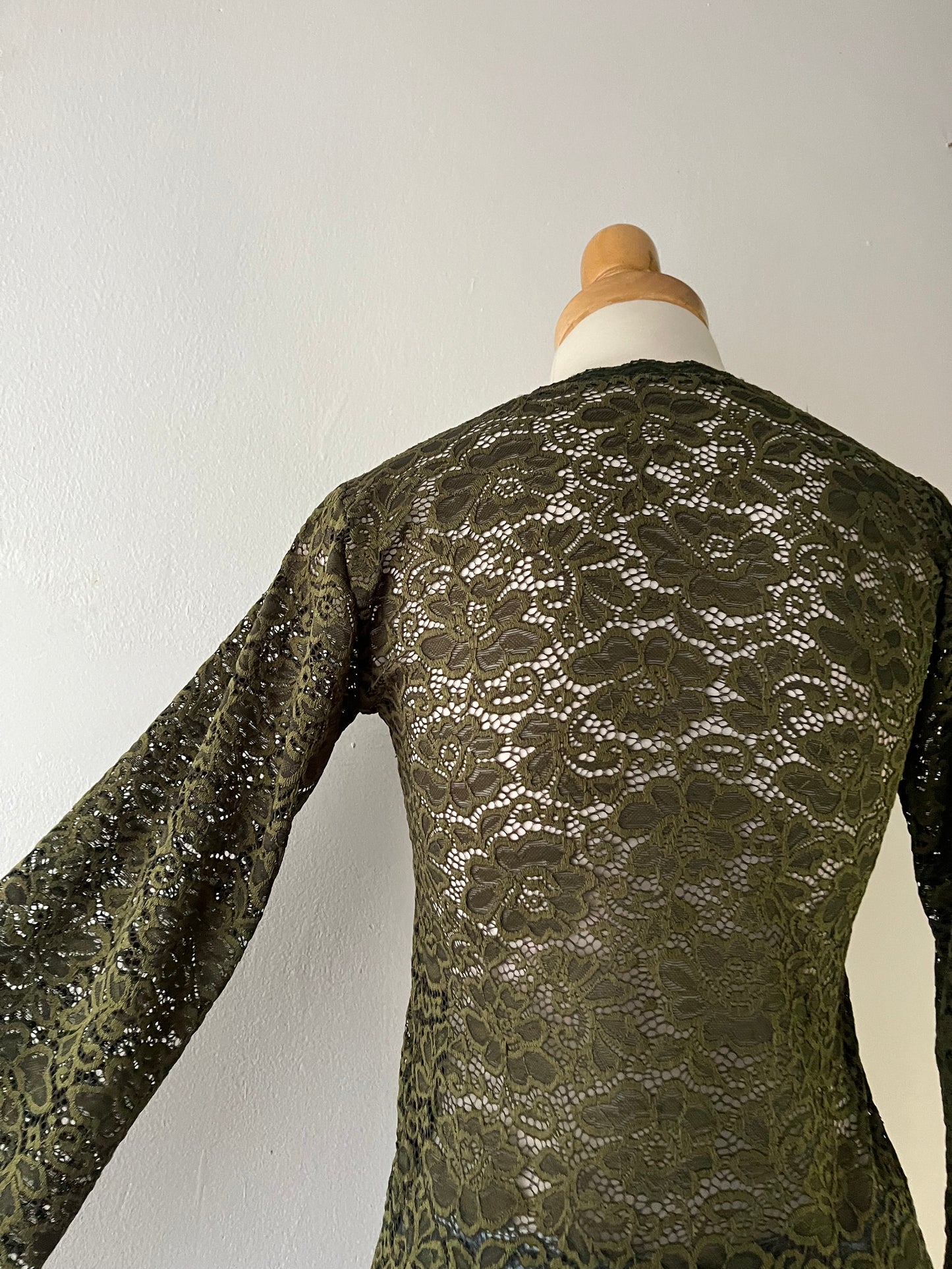 Lace top with flared sleeves