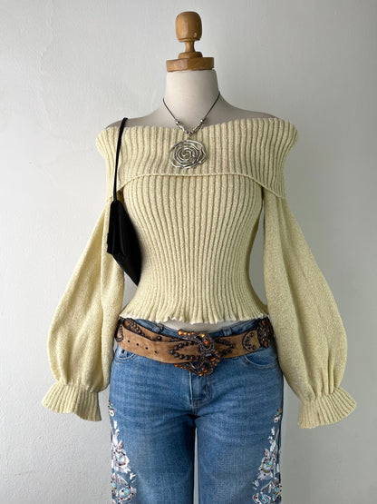 Off-shoulder sweater