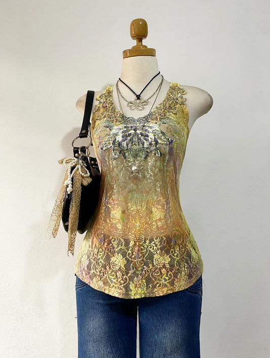 Adorable bohemian lace top