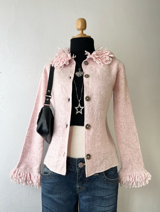 Coquette soft pink jacket