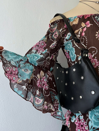 Off shoulder bohemian chic top