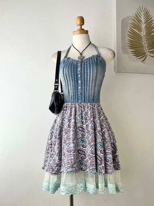 Adorable boho jean dress