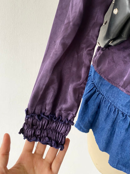 Coquette purple blouse