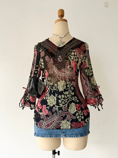 Boho chic blouse