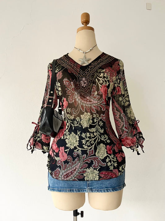 Boho chic blouse