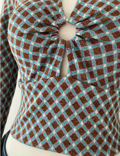 Plaid top