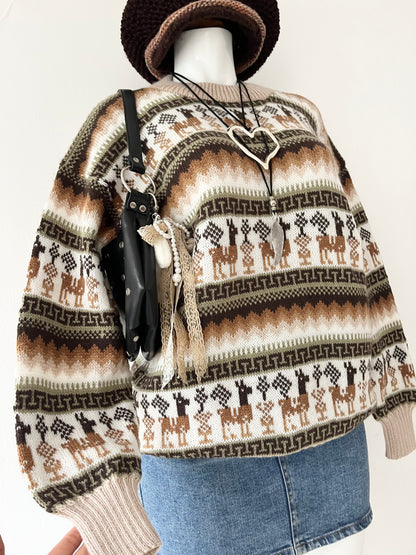 Oversized wool sweater