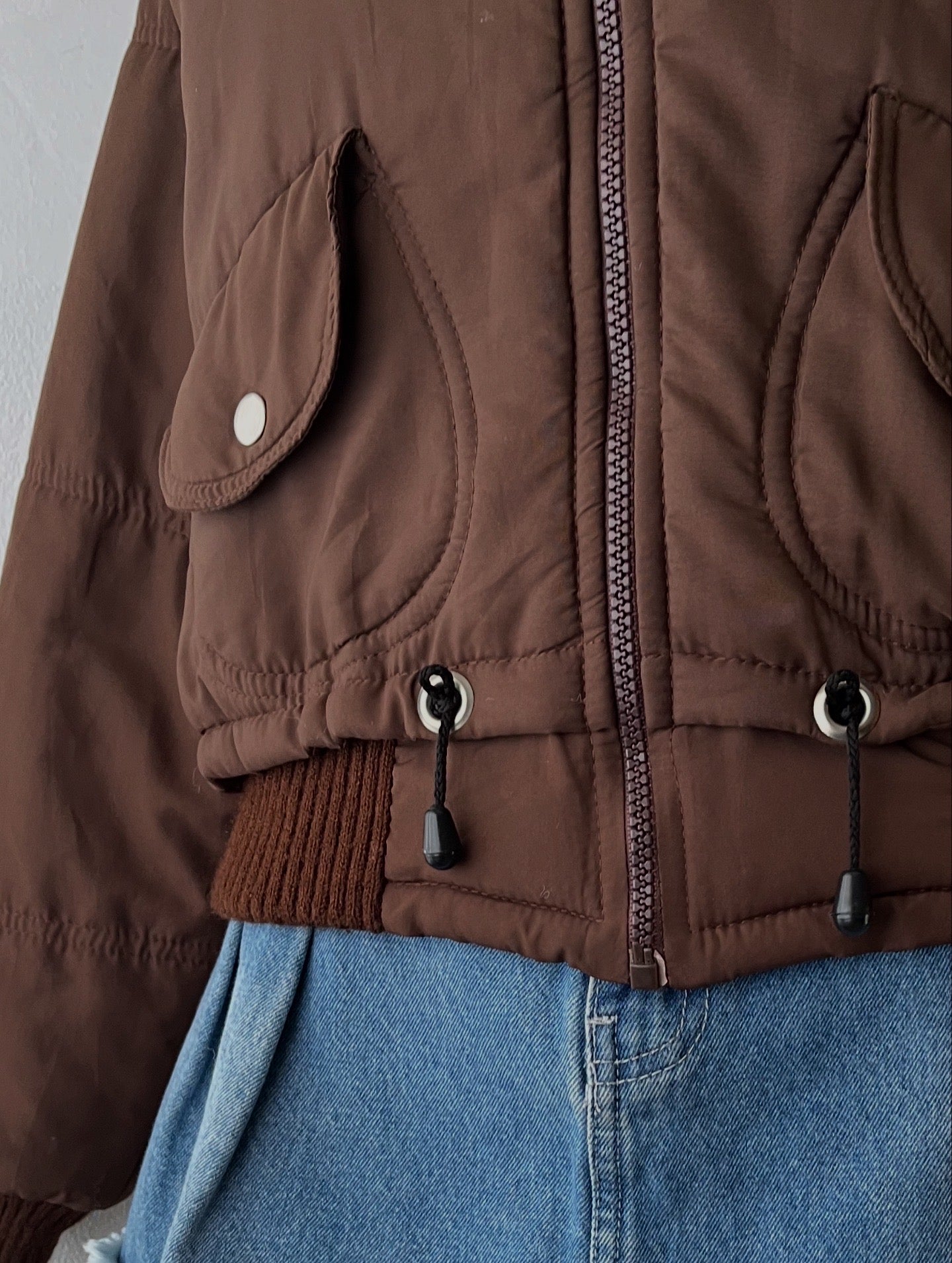 Padded jacket with removable hood