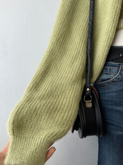 Set (Knitted cardigan + knitted top)