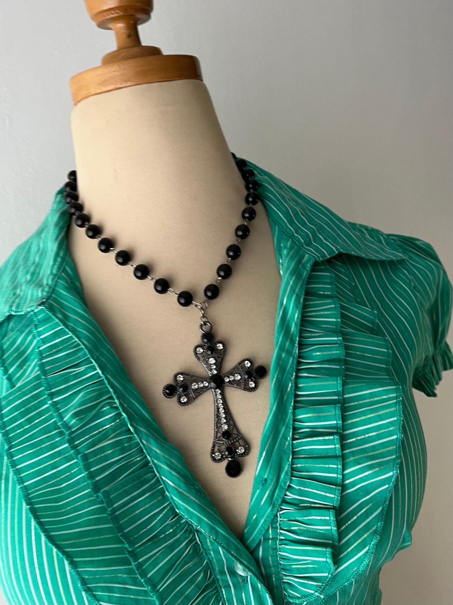 Siren office striped blouse