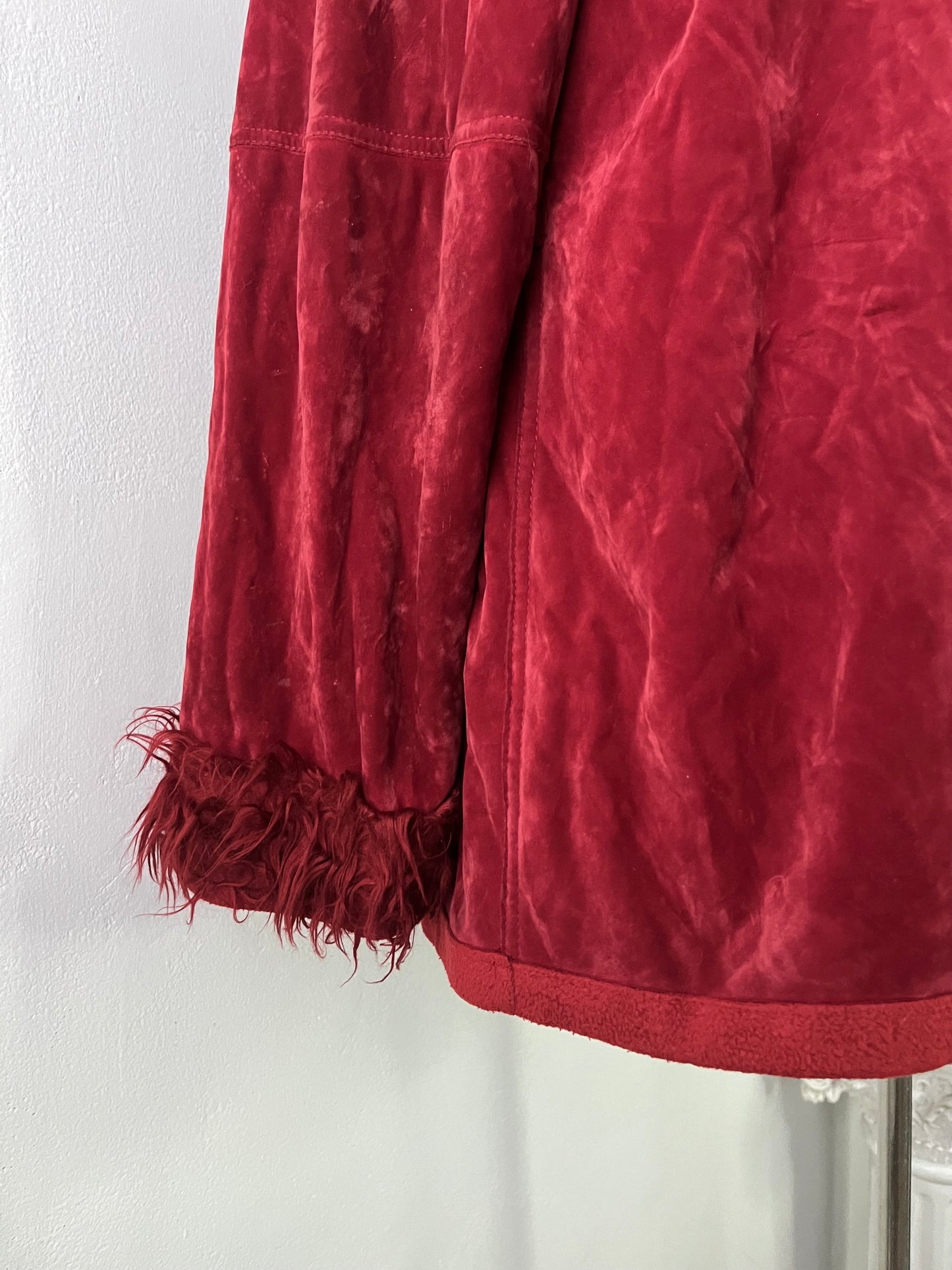 Burgundy penny lane jacket